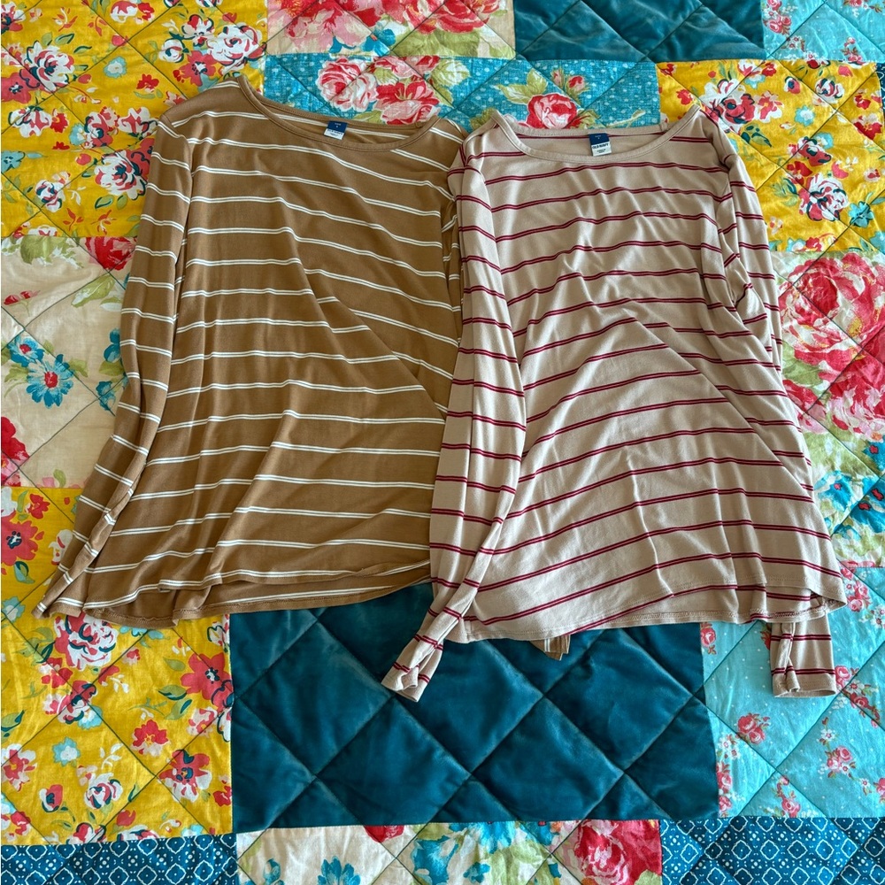 Bundle of OLD NAVY Luxe Sleeve Shirts (2)